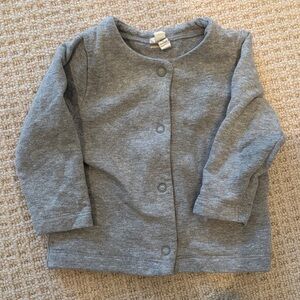 Cozy Gray Kids Cardigan